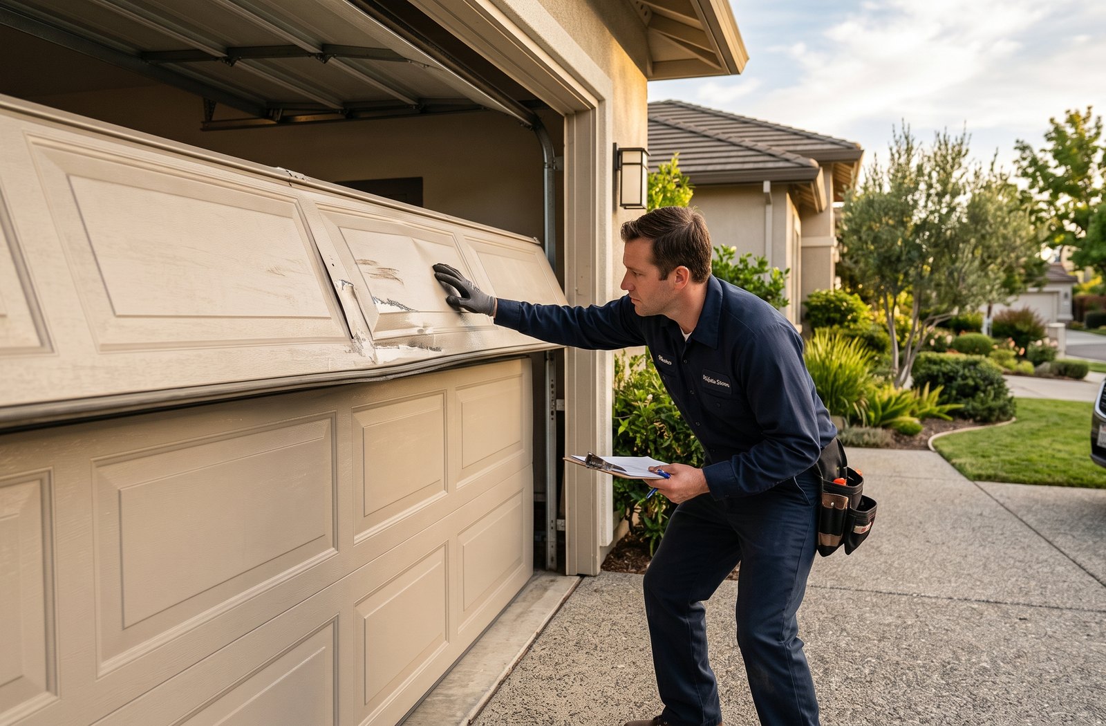 panel replacement image for Garage Doors Milpitas