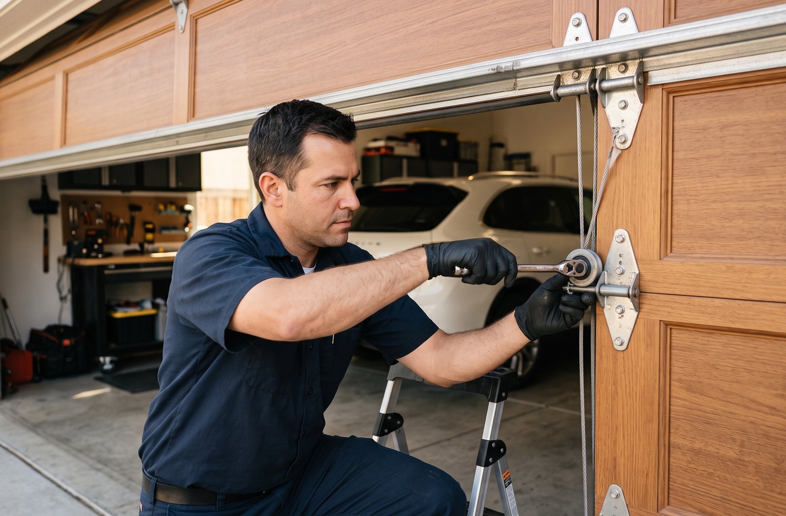 roller and hinge repair image for Garage Doors Milpitas